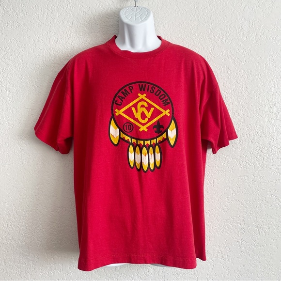 Vintage Other - Vintage Red Boy Scouts Camp Wisdom Circle Ten Dream Catcher Tee T-Shirt XL Large
